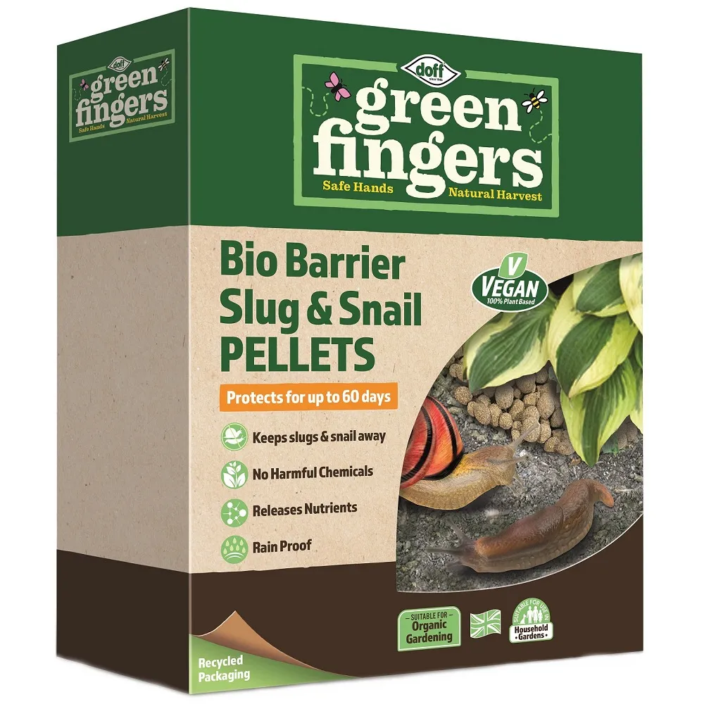 Doff Green Fingers Bio Barrier Slug and Snail Protection Pellets 500g Doff Green Fingers Bio Barrier Slug and Snail Protection Pellets 500g (F-AD-500-DGF)