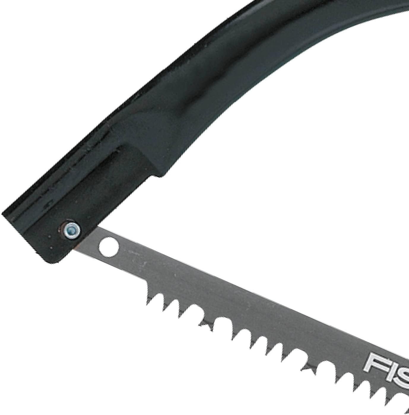 Fiskars 21-Inch Tree Pruning Bowsaw closeup blade connection to bowsaw