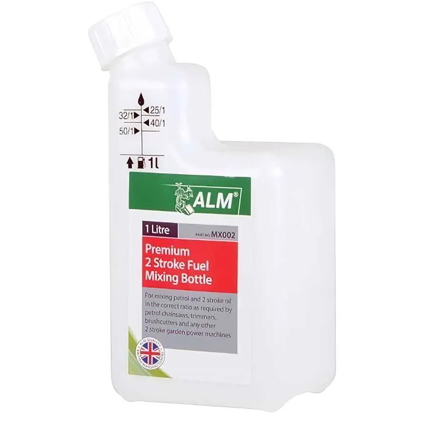 ALM 2-Stroke Fuel Petrol Oil Mixing Bottle – 1 Litre (MX002) ALM – 2-Stroke Fuel Petrol Oil Mixing Bottle – 1 Litre (MX002)