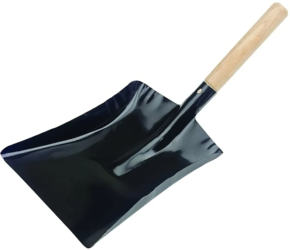 Hill Brush Short Handled Hand Shovel Black Coal Wood Fire Burner Shovel – 9-inch (HWFS9C)