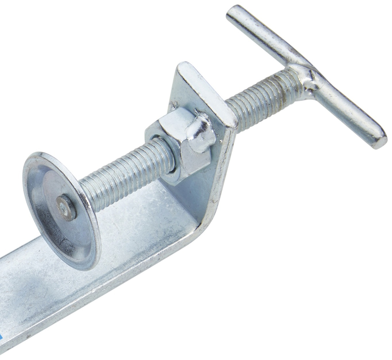 Blue Spot Tools HD Bricklaying Profile Clamp 200mm with adjustable screw and metal construction closeup