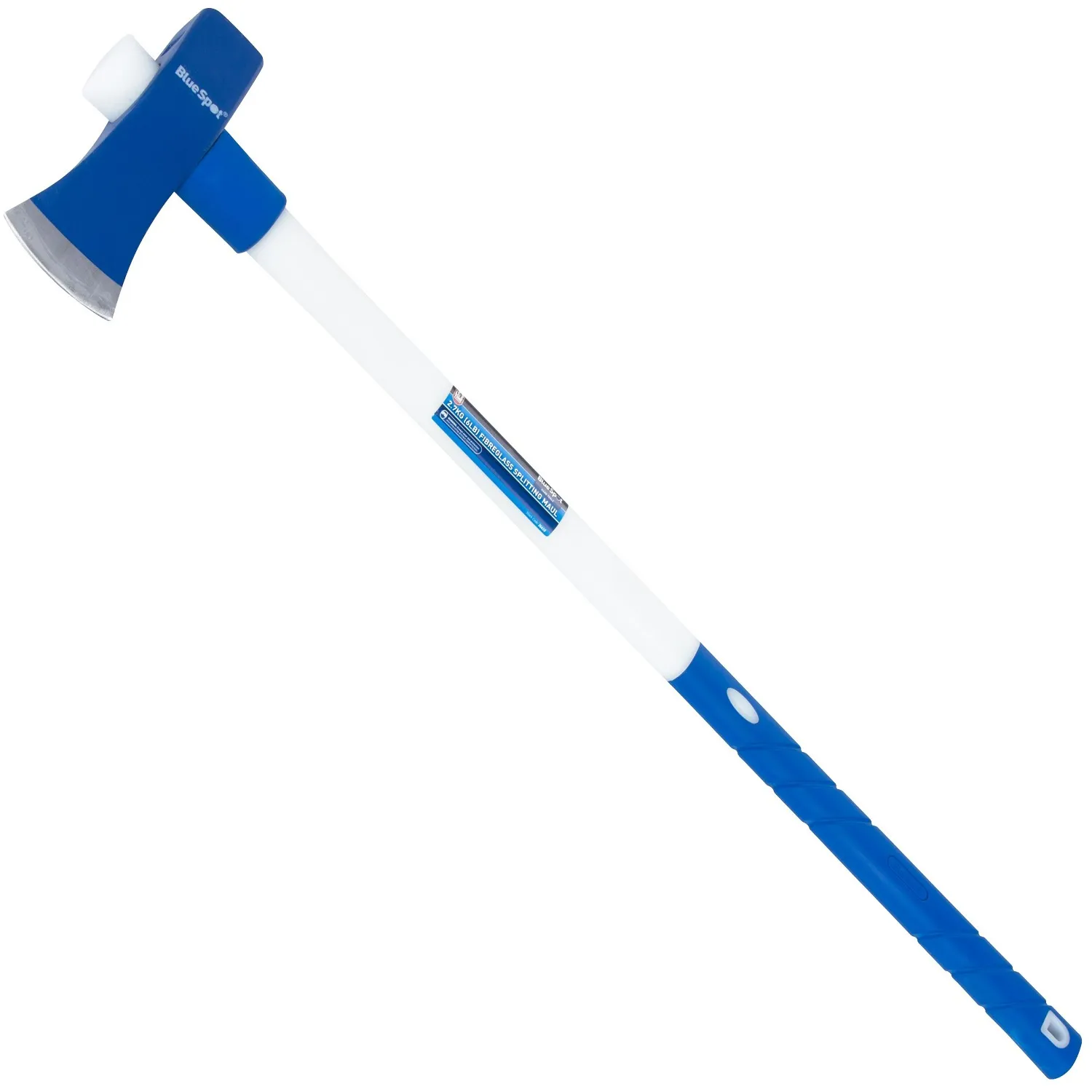 blue-spot-tools-wood-log-splitting-maul-axe-6lb-fibreglass-26610-bluespot Blue Spot Tools – Splitting Maul Axe with Fibreglass Handle – 6lb (26610)