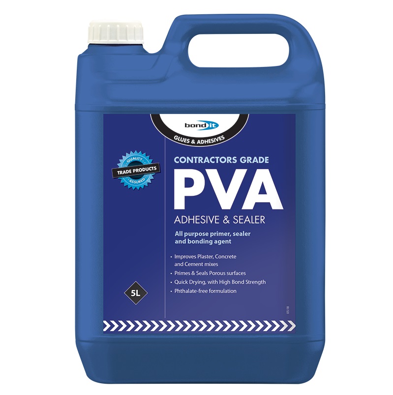 Bond It Contractors PVA 5 Litre container for small-scale repairs.