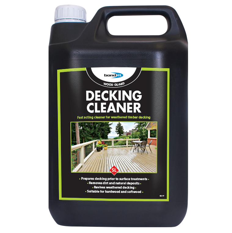 Bond It Drive Alive Decking Cleaner 5L container for deck maintenance.