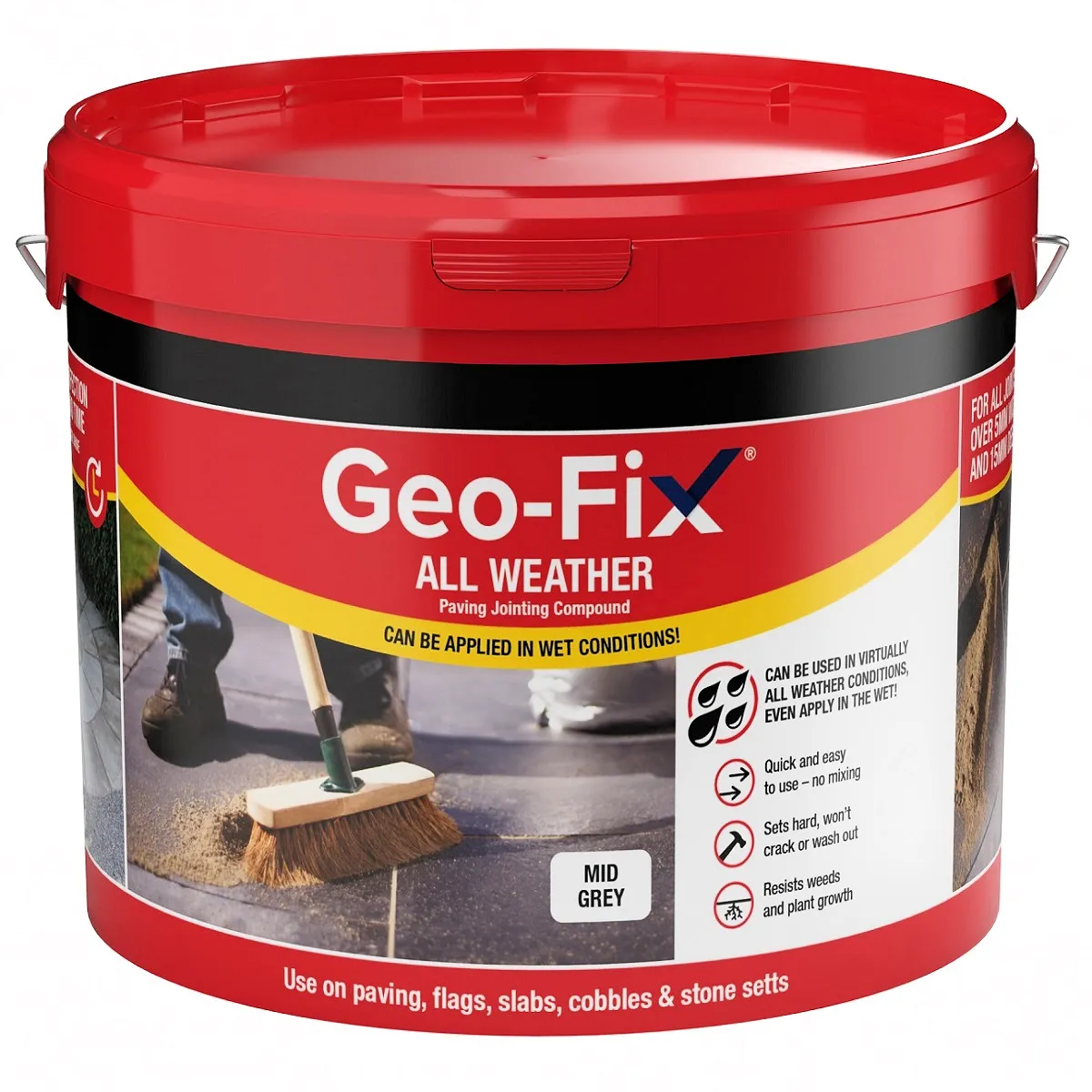 Geo-Fix All Weather Jointing Compound for Stone Paving – Slate Grey Geo-Fix All Weather Paving Jointing Compound Colour SLATE GREY Pointing