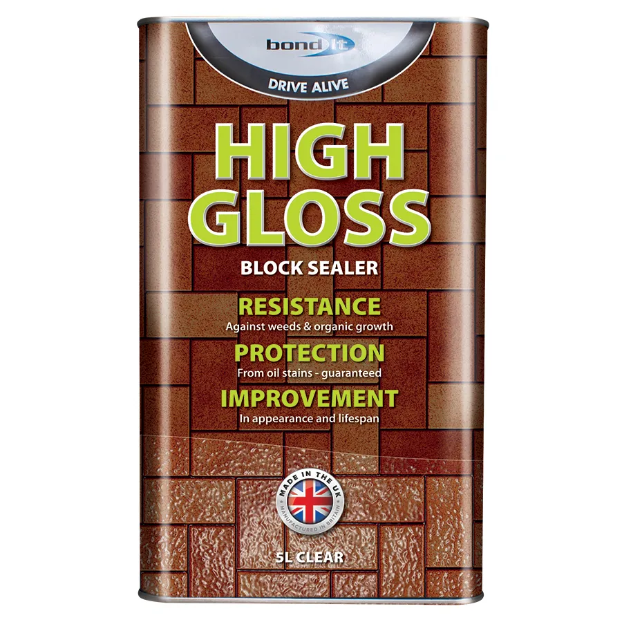 Bond It – High Gloss Block Paving Sealer for Surface Protection – 5L (BDHGBS5) Bond It – High Gloss Block Paving Sealer for Surface Protection – 5L (BDHGBS5)
