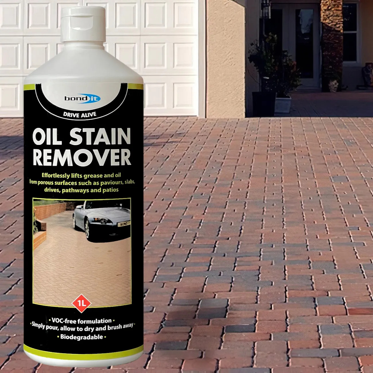 Bond It – Drive Alive Oil Stain Remover for Patio and Driveway Surfaces – 1L Bond It – Drive Alive Oil Stain Remover for Patio and Driveway Surfaces – 1L (BDOSR1)