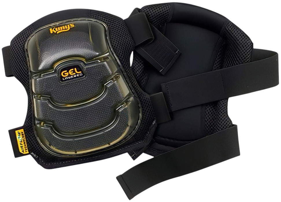 Kunys Airflow Gel Kneepads with ventilated design and adjustable straps.