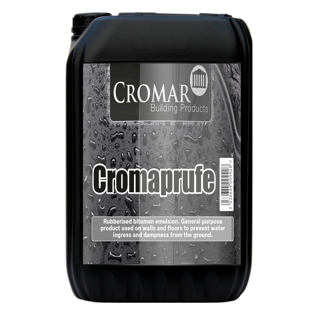 Cromar Cromaprufe DPM Damp Proof Liquid Membrane container with label showing product details.