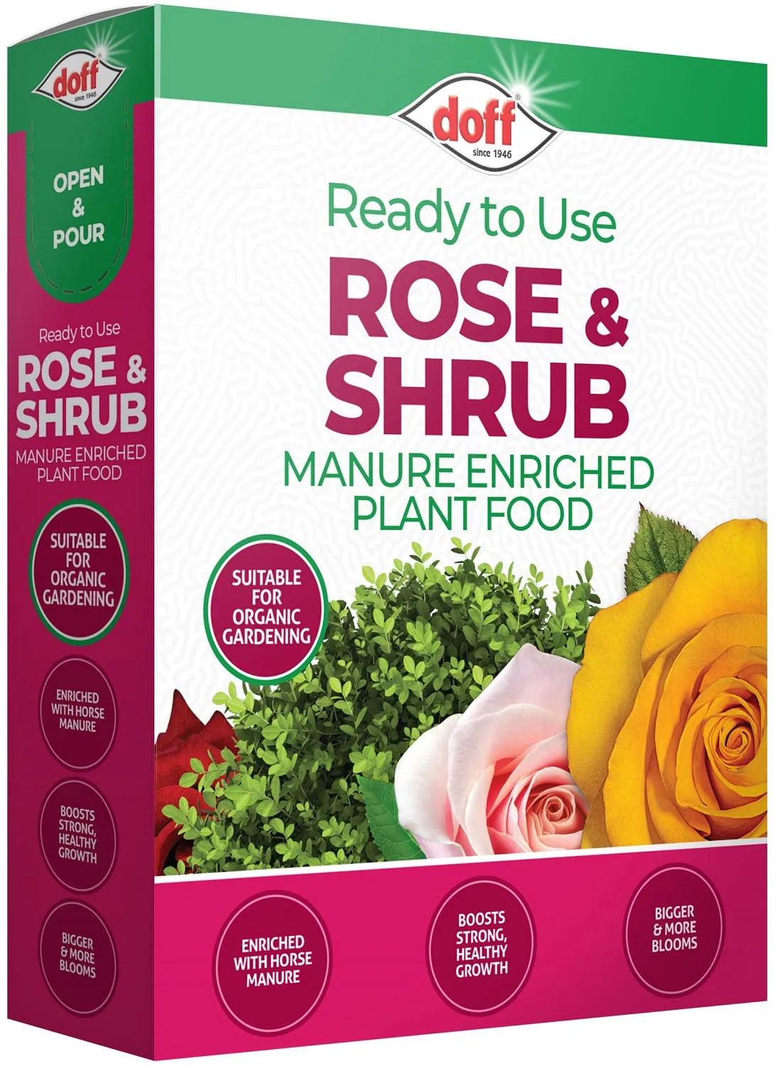 Doff Rose & Shrub Feed 1.5kg – Manure Enriched Plant Food Doff Rose & Shrub Feed 1.5kg – Manure Enriched Plant Food (F-JV-A50-DOF)