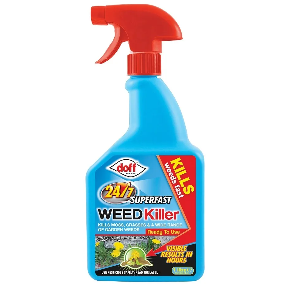 Doff 24/7 Superfast Weed Killer – 1L Kills Weeds Fast Doff 24/7 Superfast Weed Killer – 1L Kills Weeds Fast (F-FU-A00-DOF)