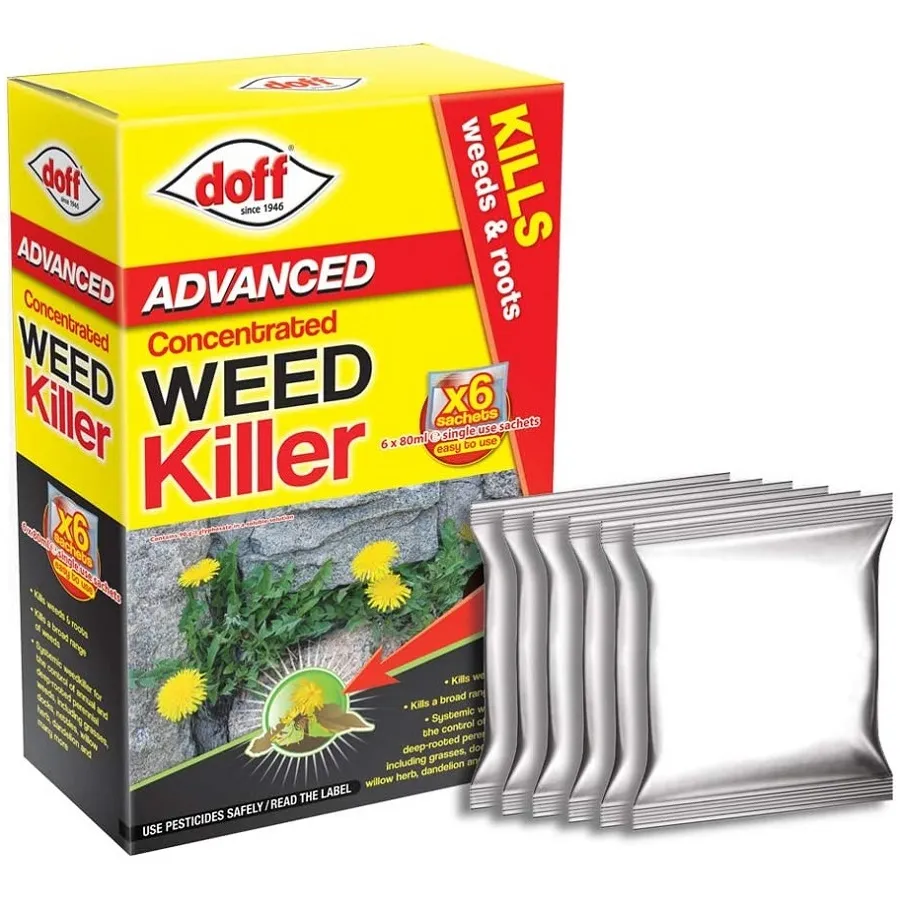 Doff Advanced Weed and Root Killer – 6 Sachets for Large Area Coverage Doff Advanced Weed and Root Killer – 6 Sachets for Large Area Coverage (F-FW-006-DOF)