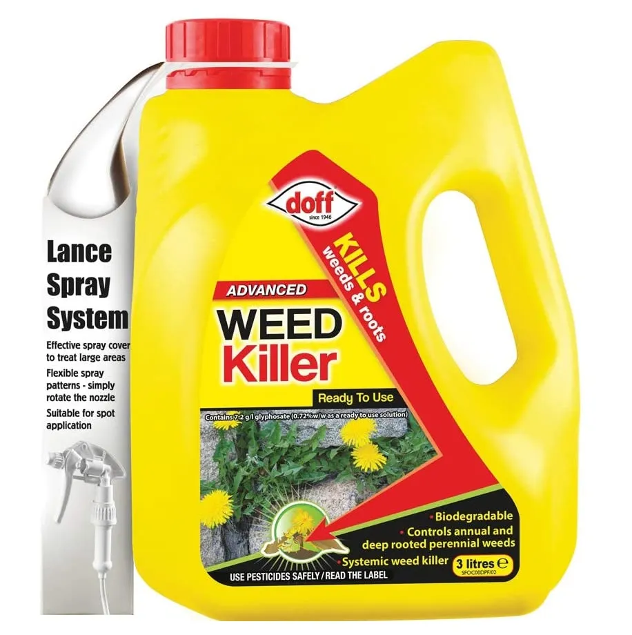 Doff Advanced Weed Root Killer Lance Spray 3L for Targeted Control Doff Advanced Weed Root Killer Lance Spray 3L for Targeted Control (F-FO-C00-DOF)
