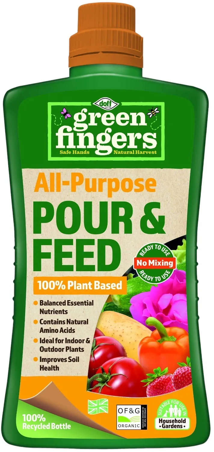 Doff Green Fingers All-Purpose Pour and Feed Plant Food 1 Litre (F-JK-A00-DGF)