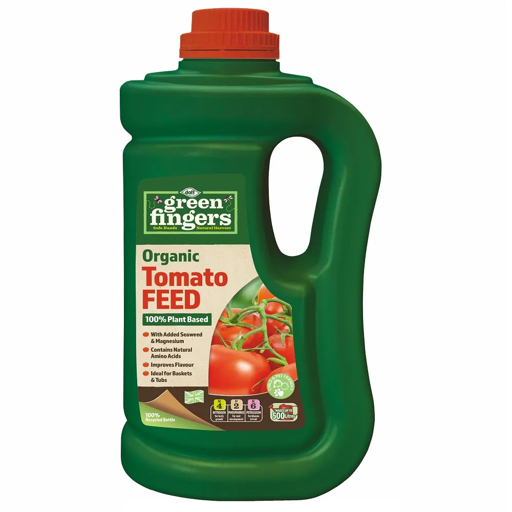 Doff Green Fingers Tomato Feed Liquid Concentrate 900ml for Juicy Tomatoes (F-JB-900-DGF)