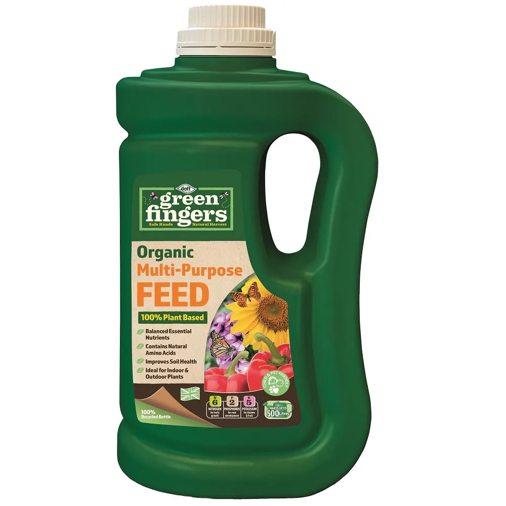 Doff Green Fingers Organic Multi-Purpose Plant Feed 900ml for All Plants (F-JC-900-DGF)