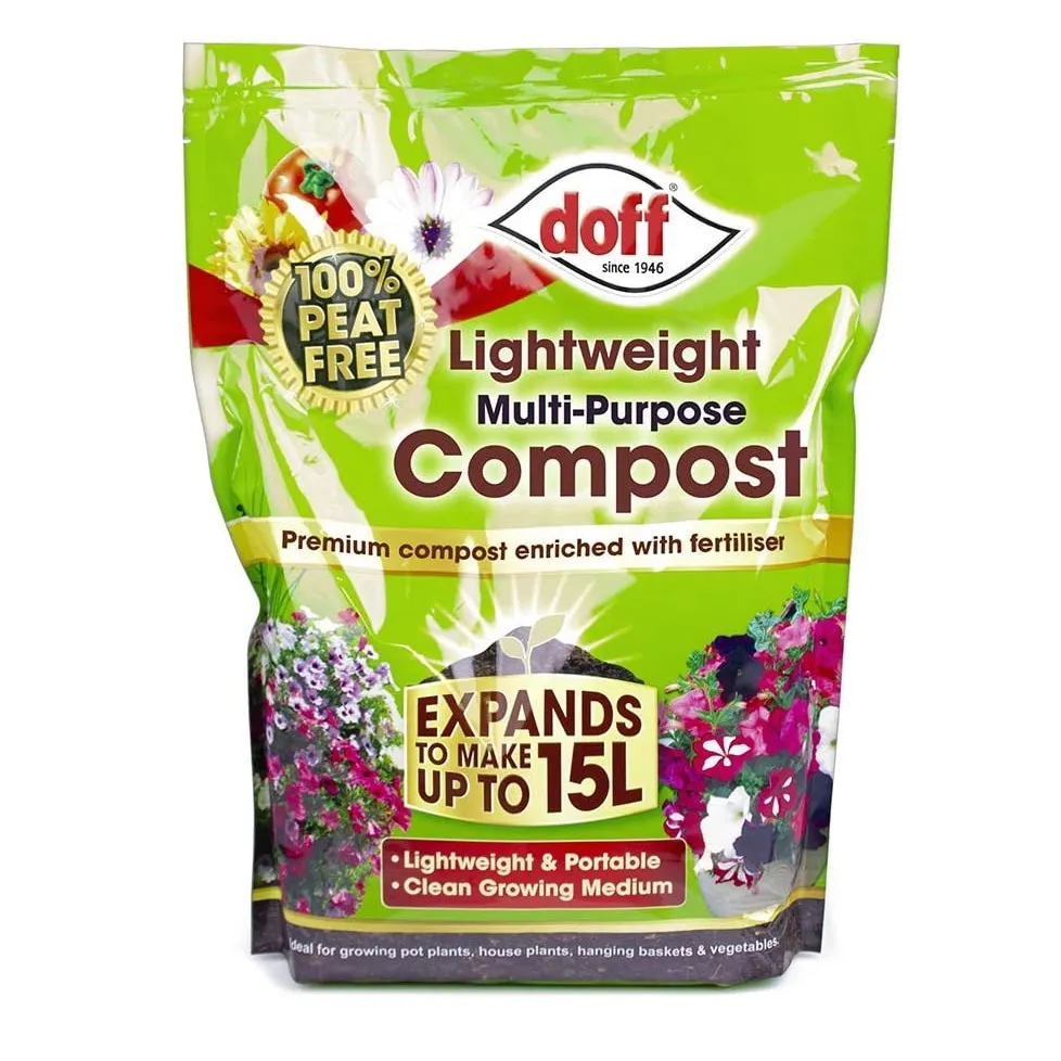 Doff Peat Free Eco Friendly Multipurpose Premium Compost 15L (F-WA-O00-DOF)