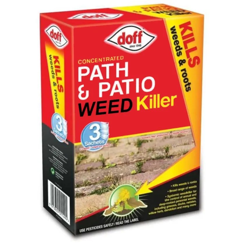 Doff Concentrate Path and Patio Weedkiller Sachets for Effective Weed Removal Doff Concentrate Path and Patio Weedkiller Sachets for Effective Weed Removal (F-FT-003-DOF)