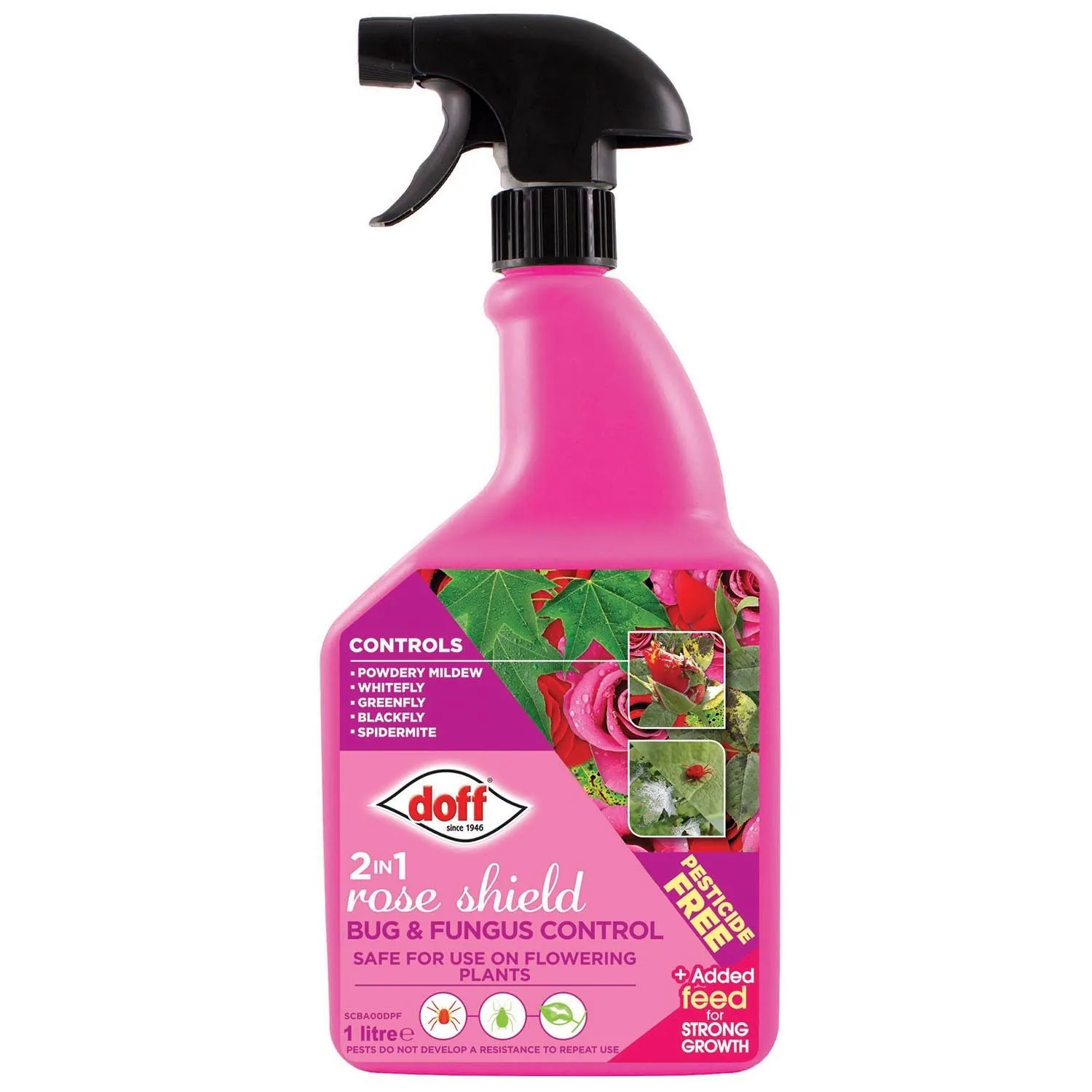 Doff 2-in-1 Rose Plant and Shrub Bug & Fungus Control Spray 1 Litre Doff 2-in-1 Rose Plant and Shrub Bug & Fungus Control Spray 1 Litre F-CB-A00-DOF