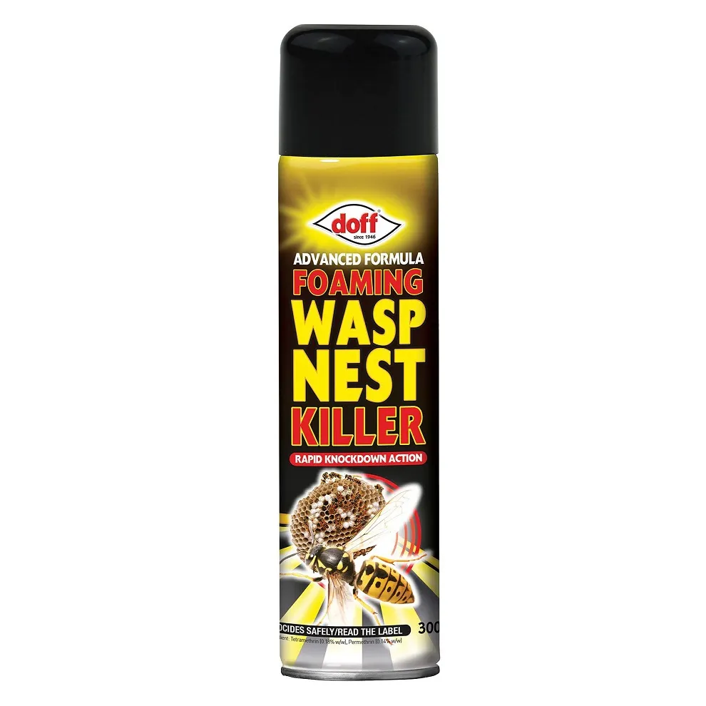 Doff Advanced Foaming Wasp Nest Killer Spray for Rapid Elimination 300ml (DP1074-01) Doff Advanced Foaming Wasp Nest Killer Spray for Rapid Elimination 300ml (DP1074)