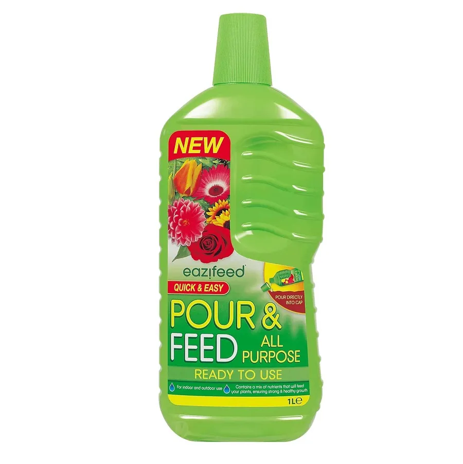 Eazifeed Pour and Feed Liquid Plant Fertiliser 1 Litre for Various Crops (EZ020) Eazifeed Pour and Feed Liquid Plant Fertiliser 1 Litre for Various Crops (EZ020)