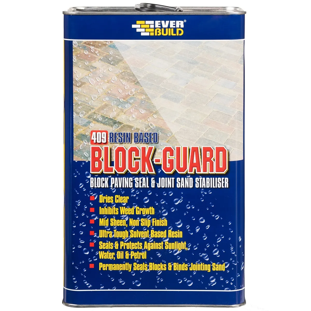 Everbuild 409 Block Guard Paving Sealer and Sand Stabiliser 5L Sika Everbuild 409 Block Guard Paving Sealer and Sand Stabiliser 5L – 482659