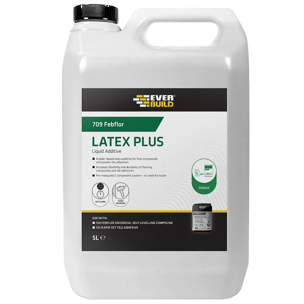 Everbuild 709 Febflor Floor Flex Plus Latex Liquid Additive 5L Everbuild 709 Febflor Floor Flex Plus Latex Liquid Additive 5L 489452 (LAT5)