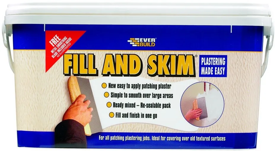 everbuild-fill-and-skim-plaster-5-litre-fillskim5-path-and-patio Everbuild Fill and Skim Lightweight Plaster 5L for Walls and Ceilings (486745)