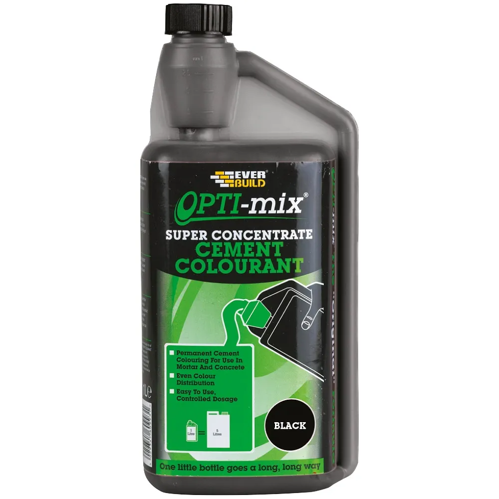 Everbuild Opti-mix Super Concentrate Cement Colourant – Black, 1L Everbuild Opti-mix Super Concentrate Cement Colourant – Black, 1L (486213)