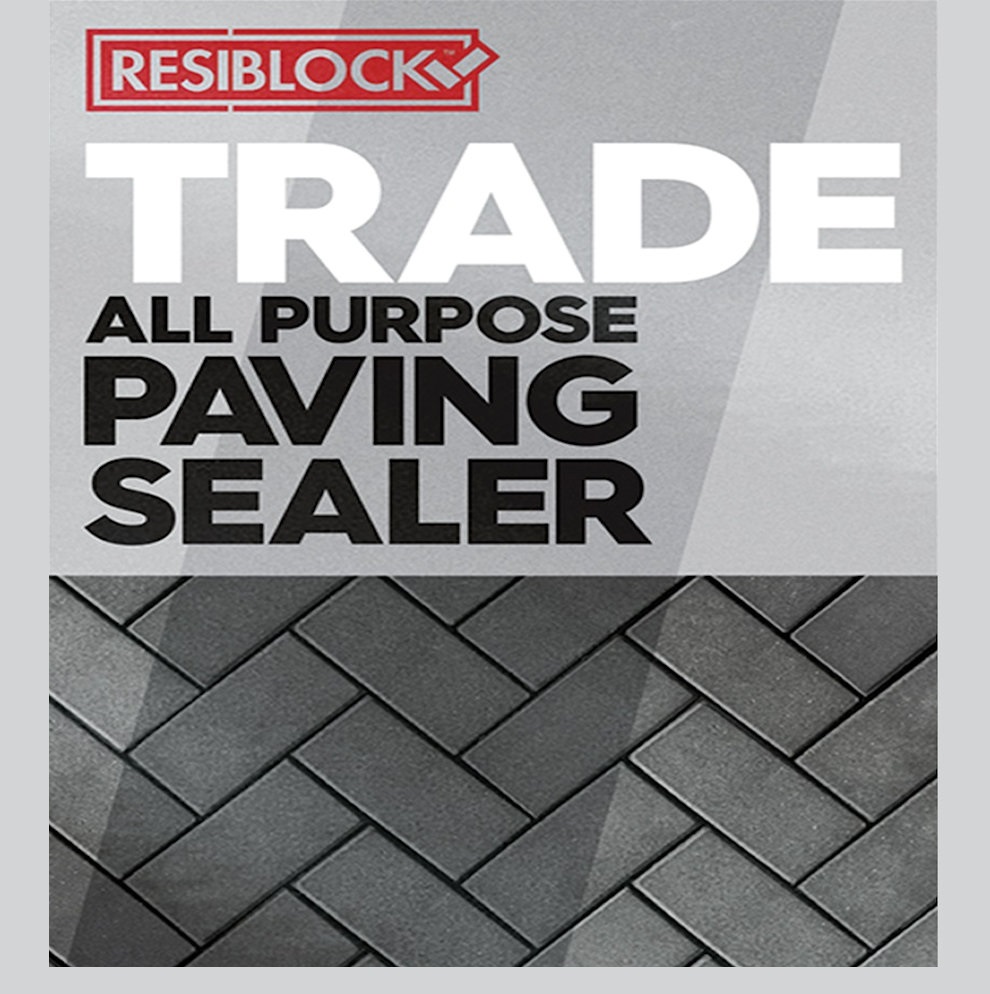  Resiblock Trade All Purpose Paving Sealer 5L with a herringbone pattern.