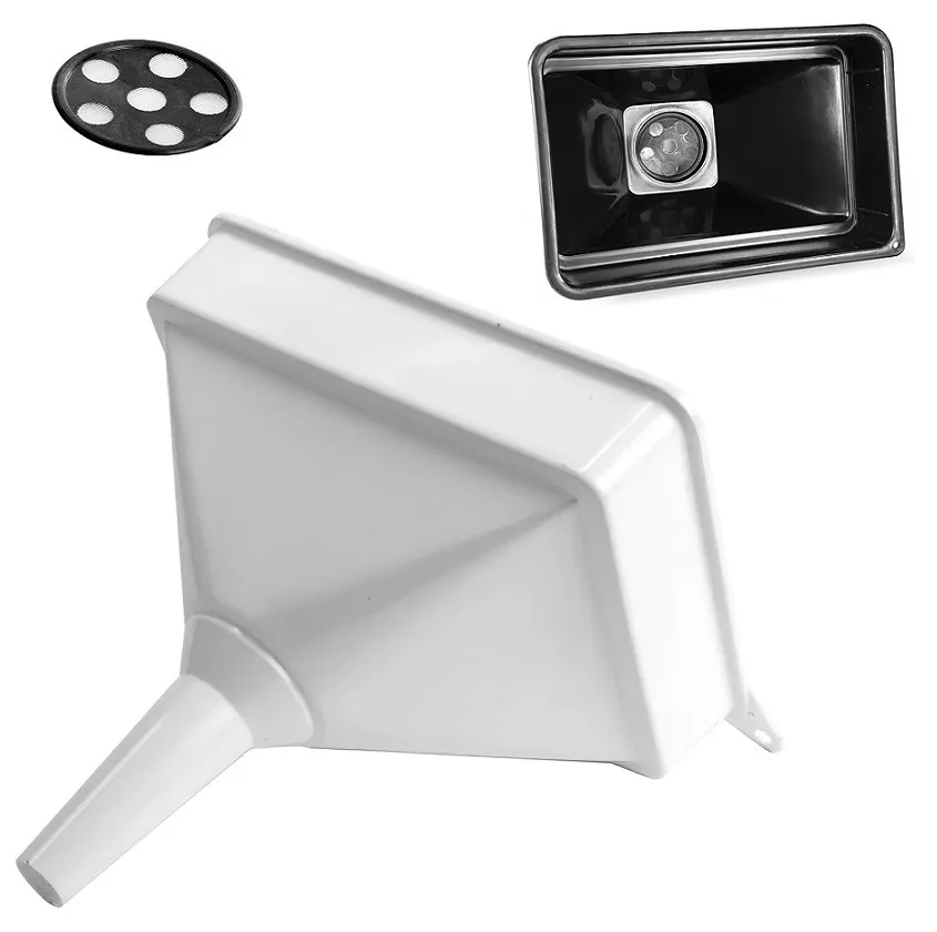 Heavy Duty Large Garage Oil Funnel and Fuel Filter (FG12-B) Heavy Duty Large Garage Oil Funnel and Fuel Filter (LUMFG12B)
