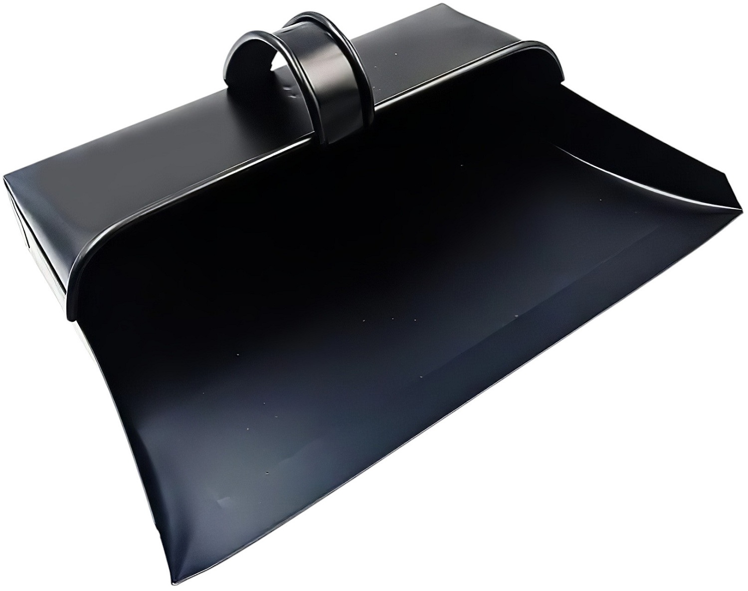 Faithfull traditional metal dust pan in black