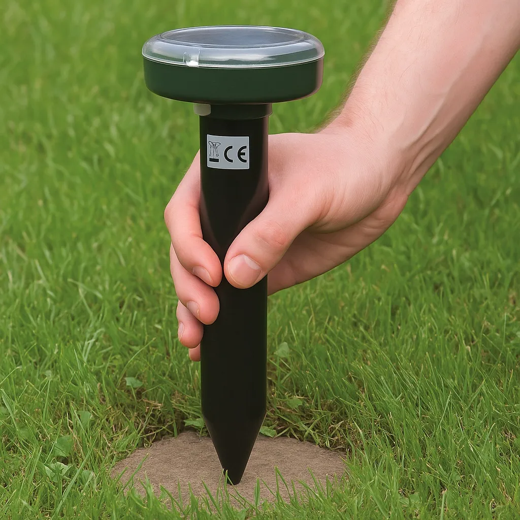 fixman-sonic-mole-repeller-solar-powered-773154-7-demo-on-lawn Fixman Sonic Solar-Powered Mole Repeller for Eco-Friendly Use (773154)