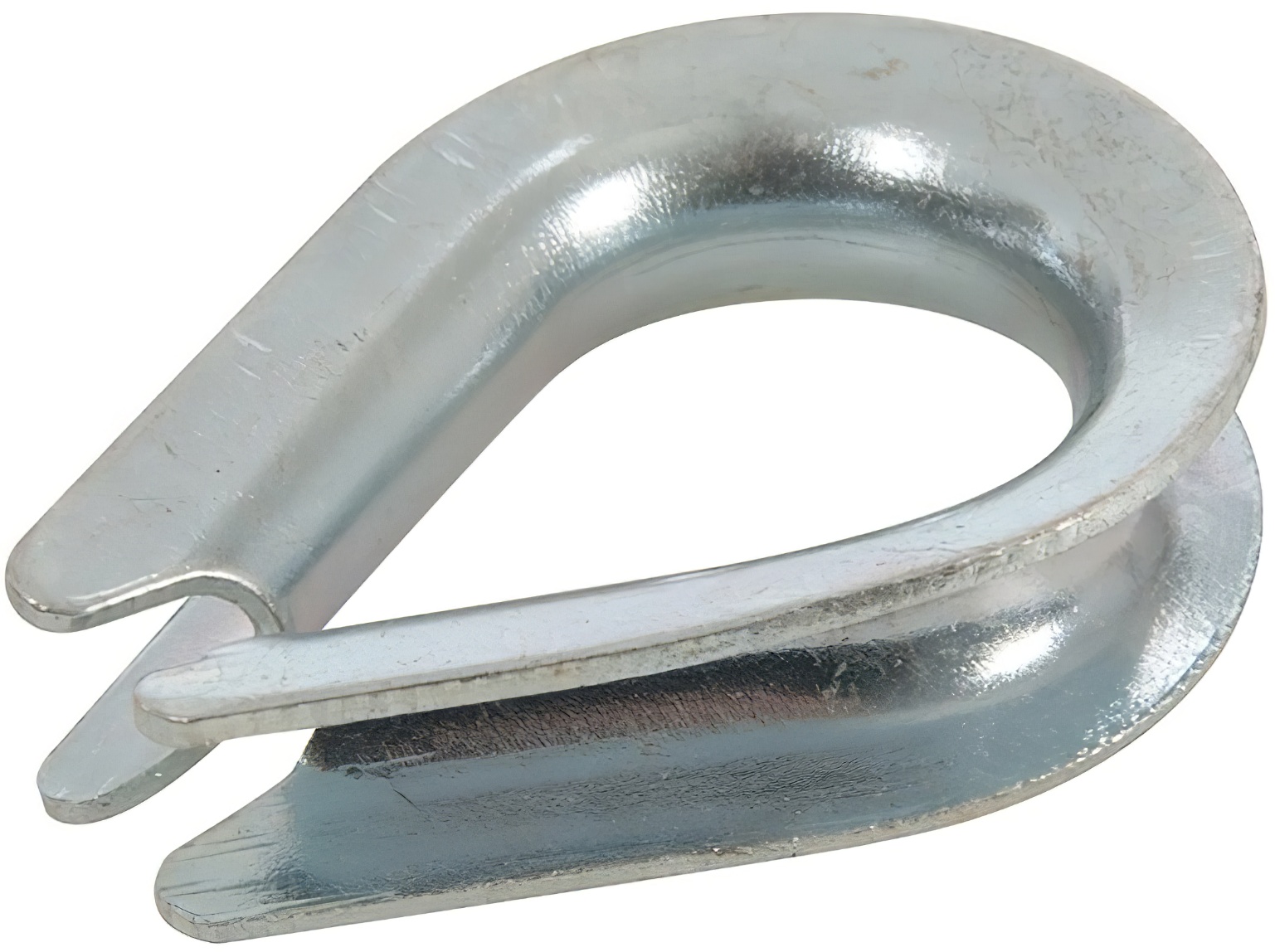 Galvanised wire rope loop eye thimble M4 for cable protection