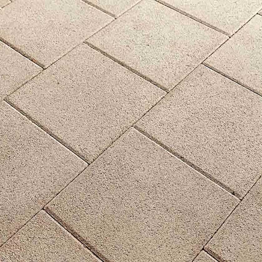 Close-up of weatherproofed paving stones.