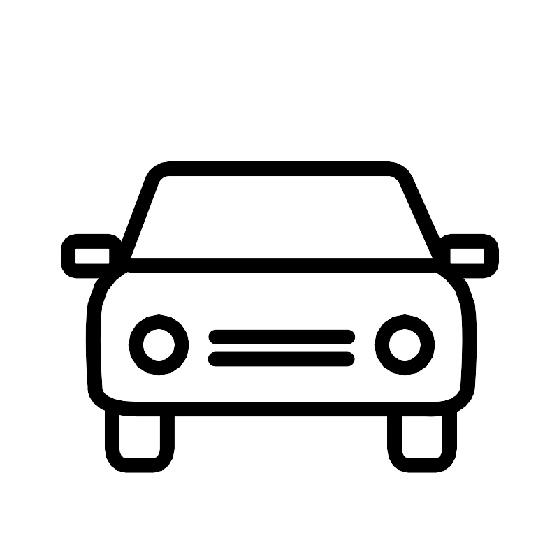 Illustration of a car front view.