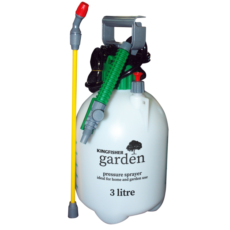 Kingfisher Garden 3L pump action sprayer with yellow and green nozzle