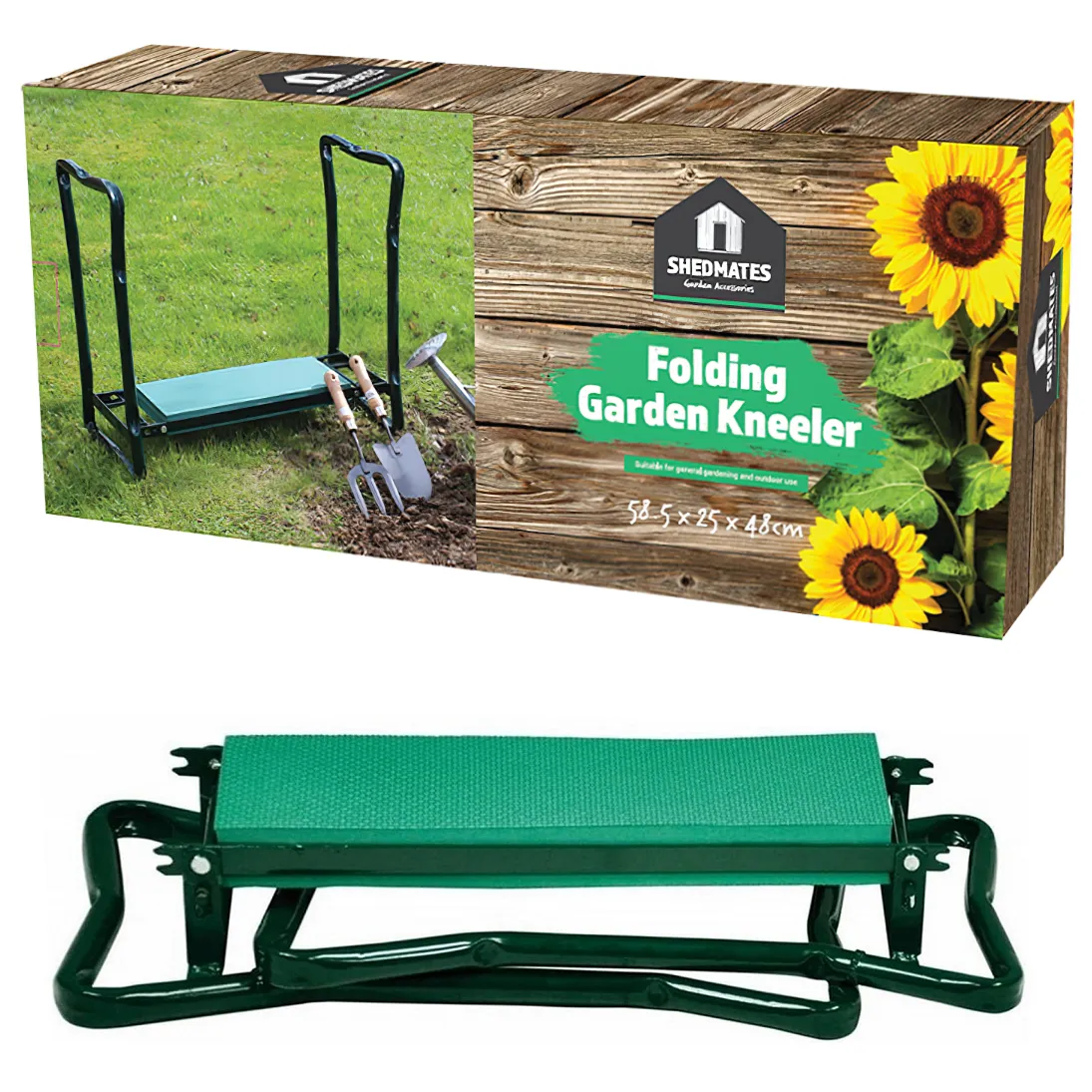 Kingfisher Garden Shedmate Garden Folding Kneeler with Handles and Seat for Gardening Comfort (KC400)