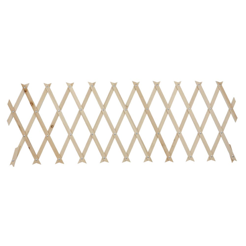 Expanding wooden trellis for climbing plants, 6ft by 1ft.