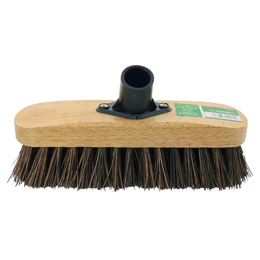 Marksman – 9 Inch Stiff Garden and Deck Scrubbing Broom Head for Outdoor Surfaces (24015C) Marksman – 9 Inch Stiff Garden and Deck Scrubbing Broom Head for Outdoor Surfaces (24015C)