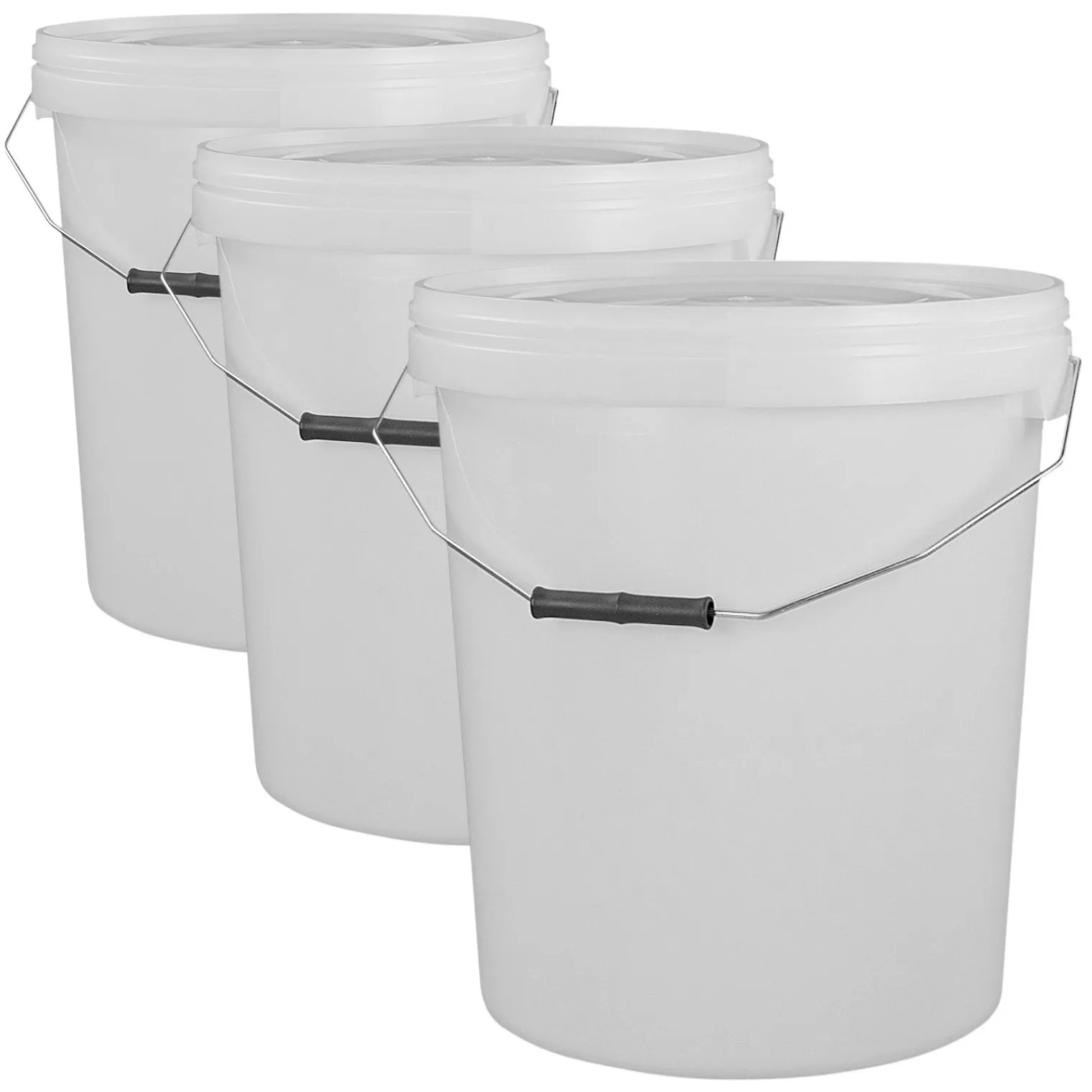 multi-use-white-bucket-mixing-car-washing-20-litre-25-litre-to-brim-inc-lid-pack-of-3 Multi Use Builders Mixing Bucket 25L with Lid – Pack of 3 (20L001-25L001-3)