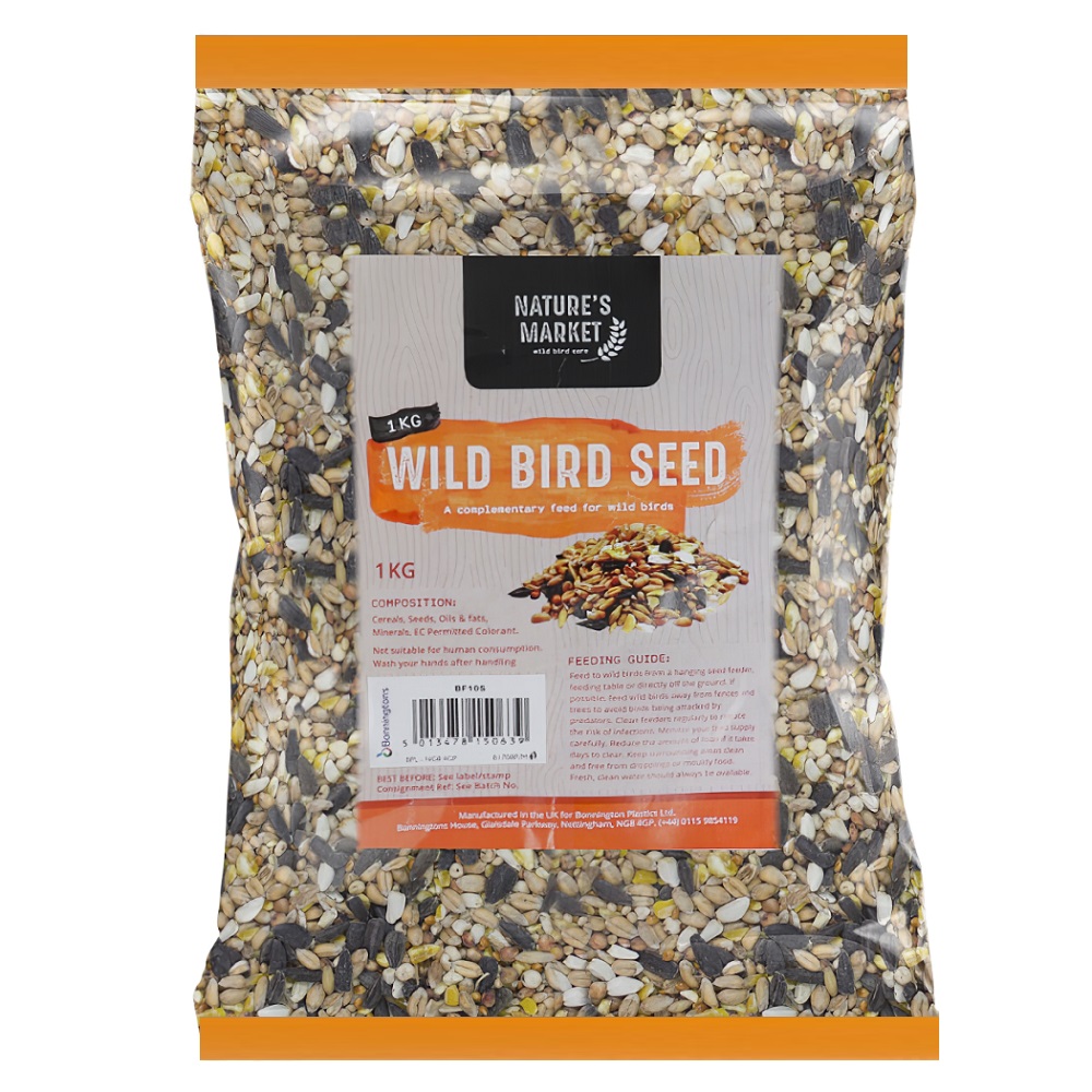 Bag of Natures Market Wild Bird Seed.