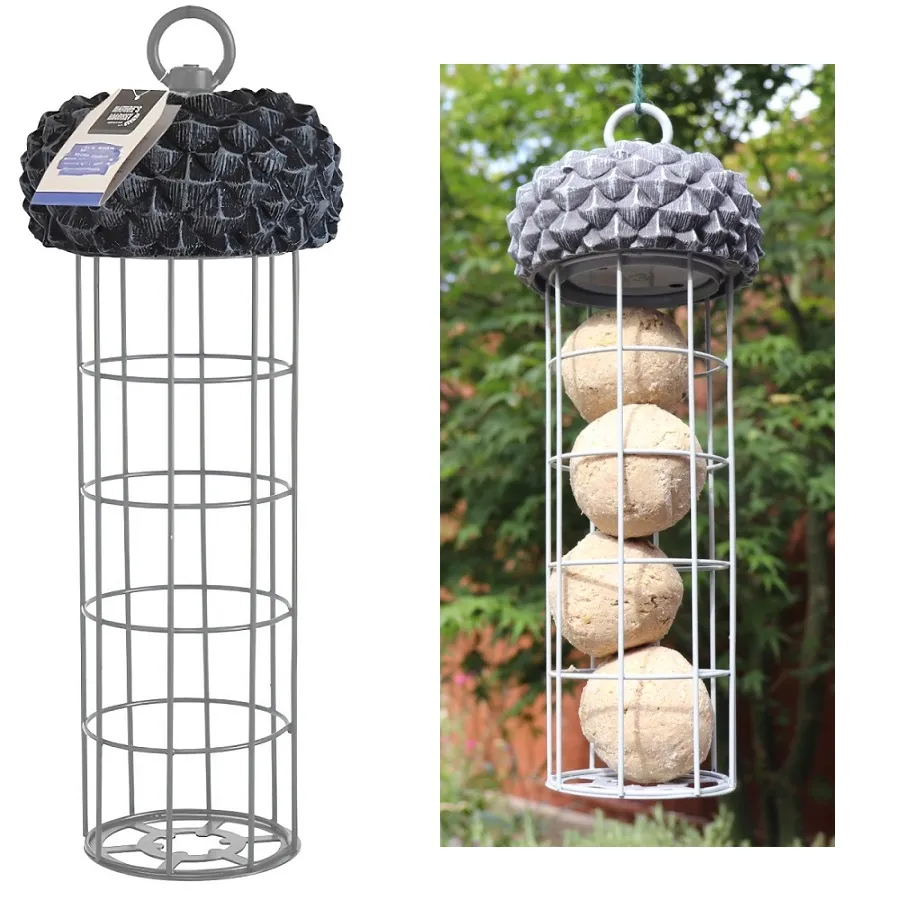 Natures Market Wild Bird Acorn Suet Fat Ball Feeder for Squirrel-Free Feeding Natures Market Wild Bird Acorn Suet Fat Ball Feeder for Squirrel-Free Feeding (BFACORNF)