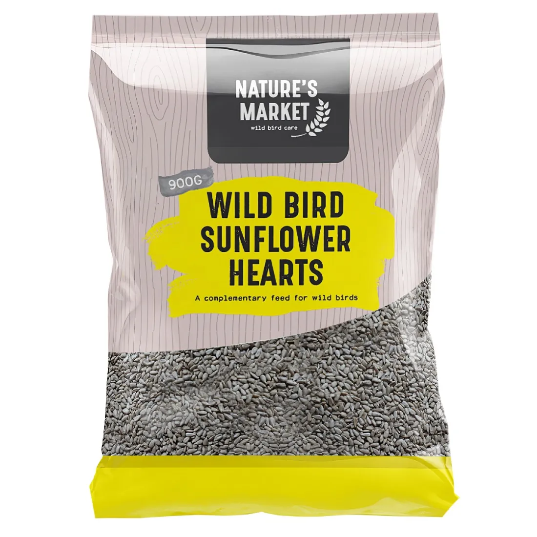Natures Market Wild Bird Food Sunflower Seed Hearts 900g for Wildlife Attraction Natures Market Wild Bird Food Sunflower Seed Hearts 900g for Wildlife Attraction (BFWF03)