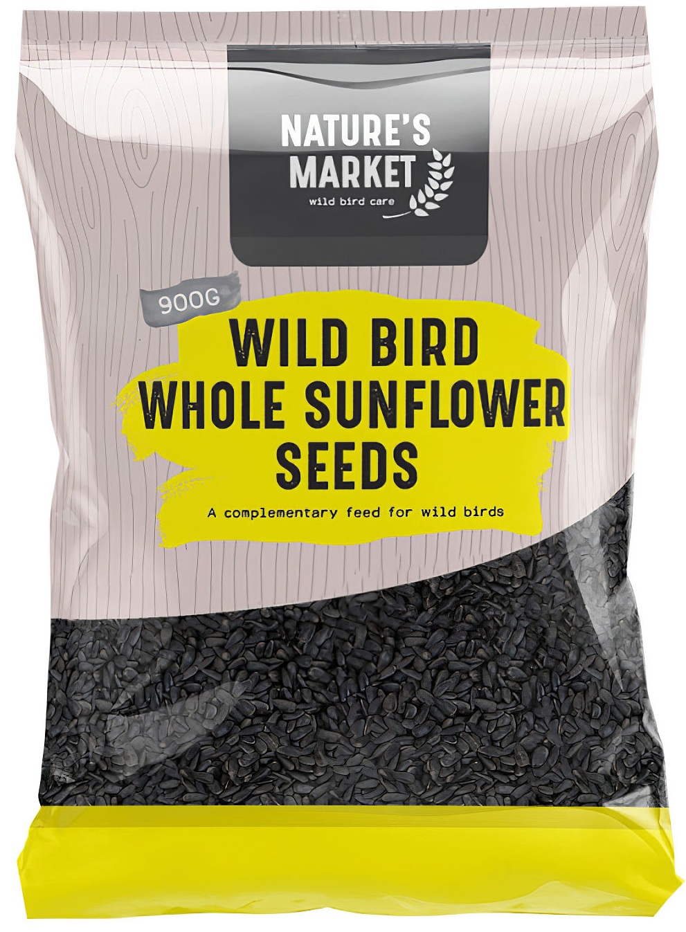 Bag of Natures Market Wild Bird Food Whole Sunflower Seed