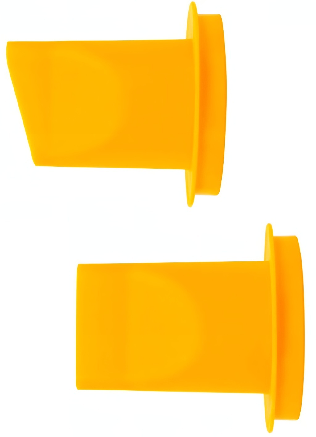 Yellow replacement nozzles for mortar barrel gun, shown in a twin pack.