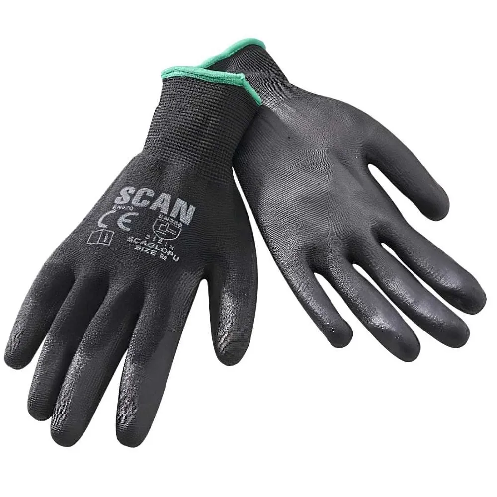 Scan PU Poly Palm Work Gloves Large for Multipurpose Protection (SCAGLOPU12) Scan PU Poly Palm Work Gloves Large for Multipurpose Protection (SCAGLOPU12)