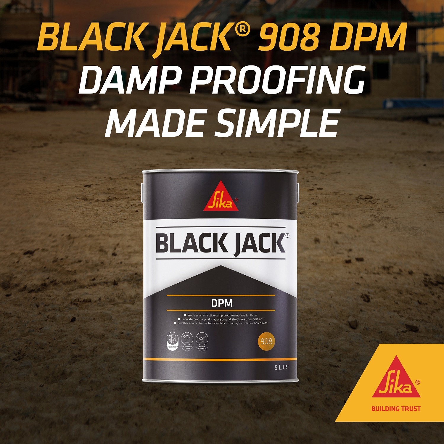 sika black jack damp proofing made simple
