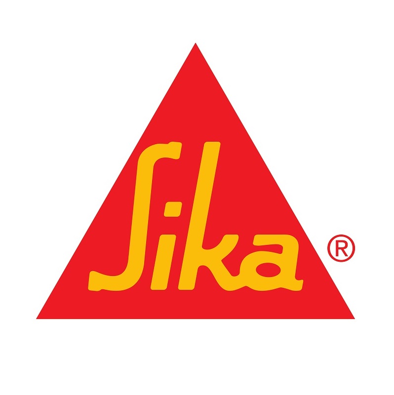 Sika logo in red and yellow colours.
