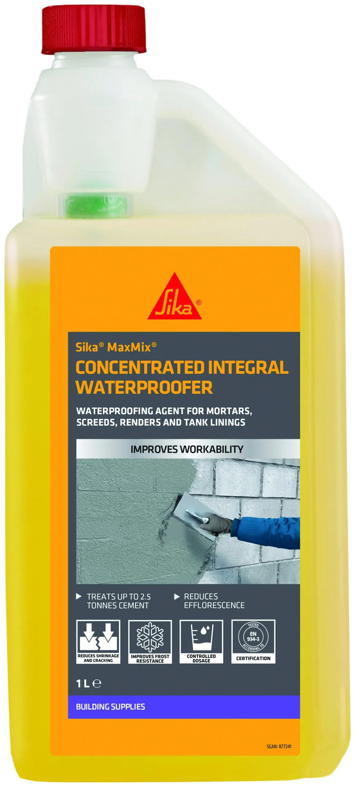sika-maxmix-concentrated-integral-waterproofer-water-proofing-admixture-1l-881475 Sika Maxmix Super Concentrate Integral Waterproofer – 1L 881475